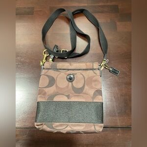 VINTAGE COACH CANVAS CROSSBODY